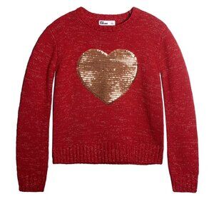 Epic Threads Girl’s Sequin Heart Sweater Size 4T